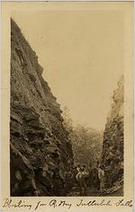 Blasting for Railway, Tallulah Falls