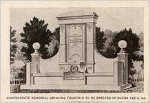 Confederate Memorial Drinking Fountain to be Erected in Buena Vista, Ga.