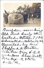 Boulder marking Old Fort Early site