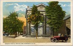 Masonic Temple, Erected 1856, Sandersville, GA