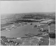 Lake Carroll, Carrollton, Georgia, aerial view