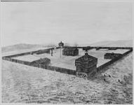 Depiction of Fort Hawkins, Georgia