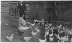 Milner, Emma sitting in the chicken coop, Quitman, Georgia