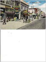 Postcard with the caption "Home Folks on Broad Street, Augusta, GA, ---14"