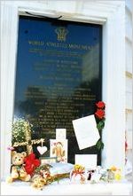 Midtown Atlanta:  Flowers & mementoes left in memory of Diana, Princess of Wales, after her death on Aug. 31, 1997