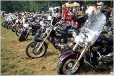 Bike show during the 5th Annual Sautee Mountain Bash