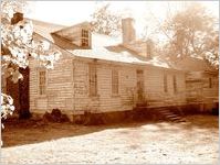 Rossiter-Little House, built in 1797, before restoration. Broad Street, Sparta, Georgia