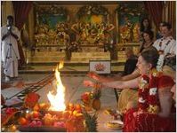 Hindu wedding ceremony at Atlanta ISKCON temple