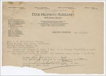 Letter: Macon, Georgia, to Mrs. J. E. Satterfield, Macon, 1921 March 23