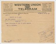 Letter: Atlanta, Georgia, to Mrs. Charles Akerman, Macon, Georgia, 1927 May 23