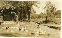 St. Joseph's Church altar boy picnic: swimming, 1920s