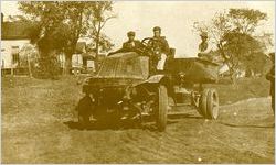 Truck: railroad truck driven by Corbin Jung, circa 1915