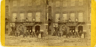 Ells & Laney Saloon/Restaurant, Mulberry Street, circa 1876