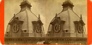 Bibb County Courthouse, clock tower, circa 1876