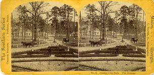 Central City Park, main avenue, circa 1877