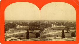 Downtown Macon, view from top of Coleman Hill, circa 1877