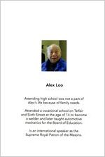 Photograph and short biography of Alex Loo, Augusta, Georgia, 2012