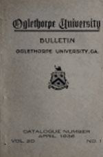 Oglethorpe University Bulletin, April 1936
