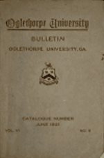 Oglethorpe University Bulletin, June 1921