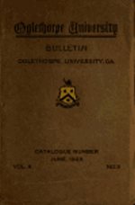 Oglethorpe University Bulletin, June 1923