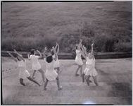 Modern Dancing class of 1952 practicing in Hermance Stadium