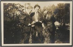 Dr. Thornwell Jacobs driving the first stake for the Administration Building, ca. 1914