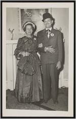 Photograph of Gladys and Went Warren standing in costume during the Worth County Centennial Celebration in Sylvester, Worth County, Georgia, 1953 October