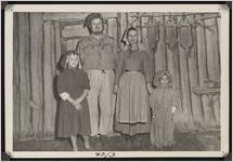 Photograph of the Sherling family in costume taken during the Worth County Centennial Celebration in Sylvester, Worth County, Georgia, 1953 October