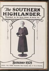 Southern Highlander, 1925 July, Volume 18, Issue 1