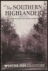 Southern Highlander, 1926 Winter, Volume 18, Issue 5