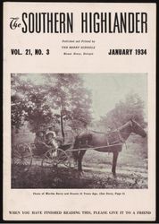 Southern Highlander, 1934 January, Volume 21, Issue 3