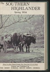 Southern Highlander, 1934 Spring, Volume 21, Issue 4