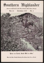 Southern Highlander, 1937 Christmas, Volume 23, Issue 4