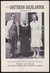 Southern Highlander, 1940 Autumn, Volume 27, Issue 3