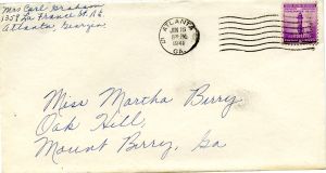 Letter to Martha Berry from Virginia Graham