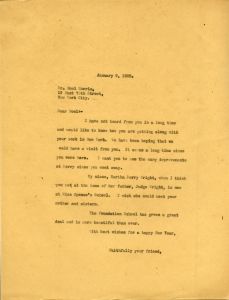 Letter from Martha Berry to Mr. Noel Morris
