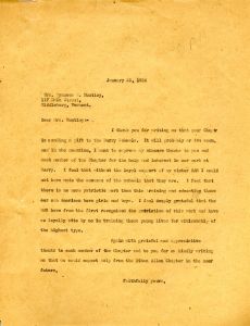 Letter to Frances W. Huntley from Martha Berry