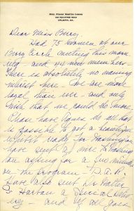 Letter to Martha Berry from Louise Inman
