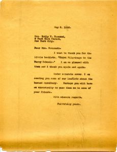 Letter from Martha Berry to Emily Vanderbilt Hammond