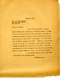 Letter from Martha Berry to Emily Vanderbilt Hammond