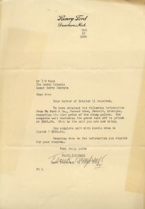Letter to E. H. Hoge from Frank Campbell