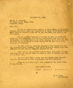 Letter to E.G. Liebold from the Berry Schools