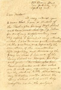Letter to Martha Berry from Madeline Liquori