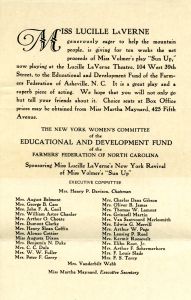 Announcement From Lucille LaVerne