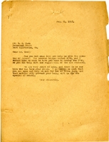 Letter to Mr. Cook from Martha Berry