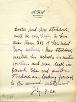 Letter from A.N.S.