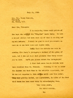 Letter from The Berry Schools to Mrs. Hammond