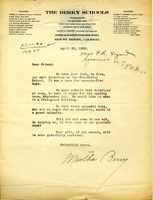 Letter to a Friend from Martha Berry