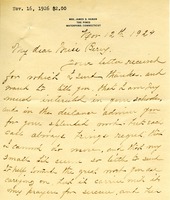 Letter from Alida Rogur Hanan to Martha Berry