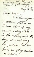 Letter to Martha Berry from Amy Crace